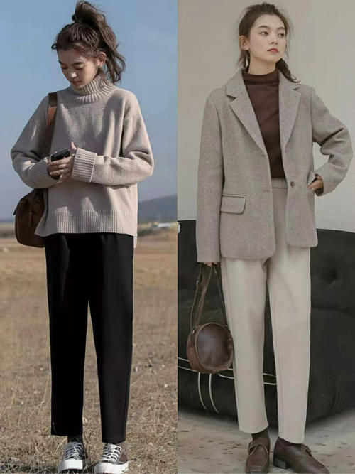 别再穿牛仔裤了,早春流行毛呢裤,兼顾时髦与温差