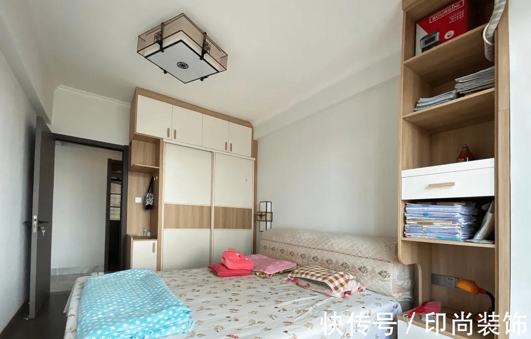 厨房|黄石印尚装饰 ▏爆改98㎡老房,厨房连推两堵墙,客厅是全小区最美的!