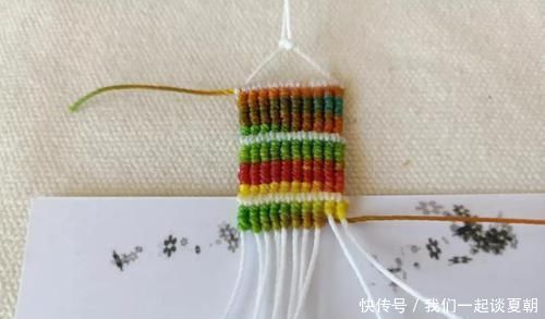 白线|五彩南美蜡线编个小挂饰,出彩了DIY绳结编织,附编绳教程