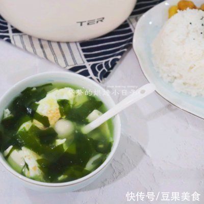 裙帶菜|#我的養生日常-遠離秋燥#裙帶菜豆腐湯
