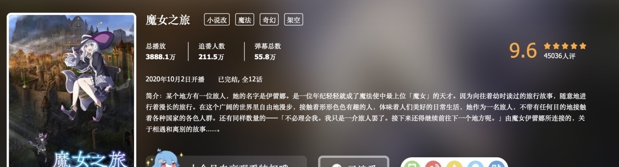 a8703|B站刚完结的高人气新番，均分9.6以上，播放量或超越鬼灭之刃