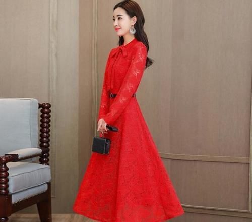 过年回家，就穿“欧版”连衣裙+高跟鞋，高端大气上档次！