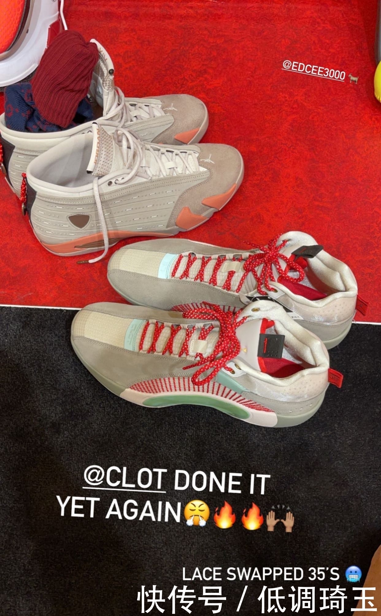 顶级排面!鞋王塔克上脚两双冠希兵马俑!下月登场