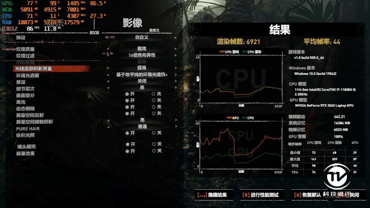 压力测试|11代酷睿RTX30游戏本 微星星际战神GL76 评测