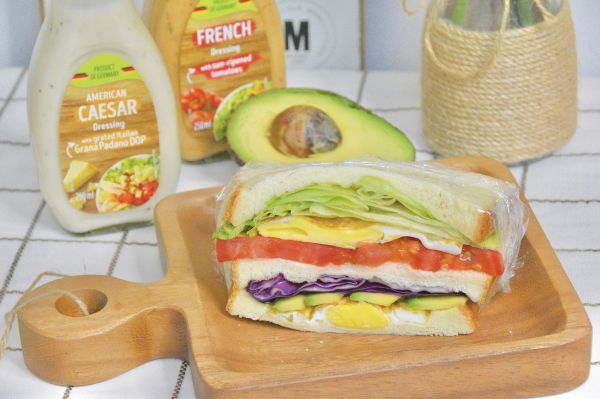 煎蛋|沙拉三明治