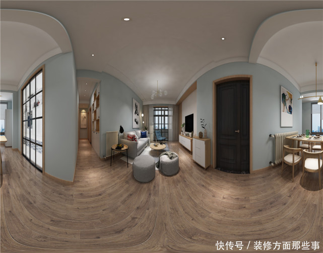 玄关|115平现代风三居室,玄关简单大方白色的主色调很美