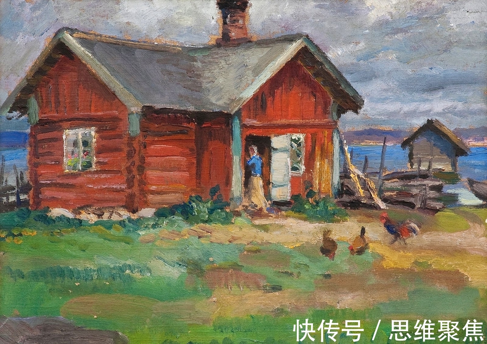 桑特里#笔意未尽的挥洒,印象派画家桑特里的绘画作品