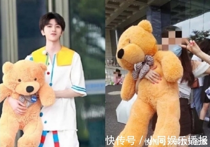蔡徐坤到底有多高？在他手里小小的玩具熊，粉絲拿著卻“變了樣”