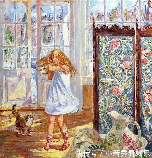 女画家@俄罗斯女画家油画作品，色彩绚丽