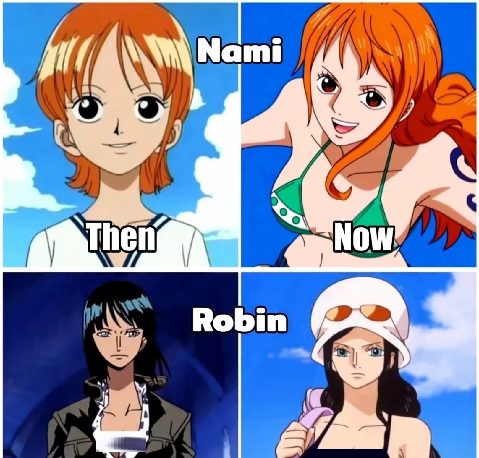 乌索普|《海贼王》角色画风变化,路飞变得强壮,索隆越来越帅