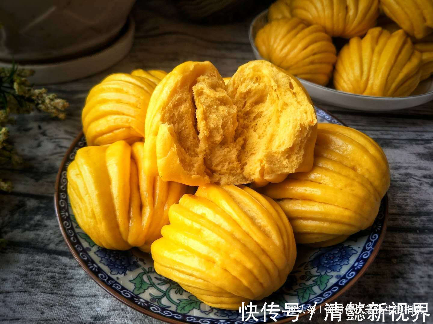 维生素b|懒人花卷做法,不用卷不用拧,一擀一压就成功,一顿8个不够吃!