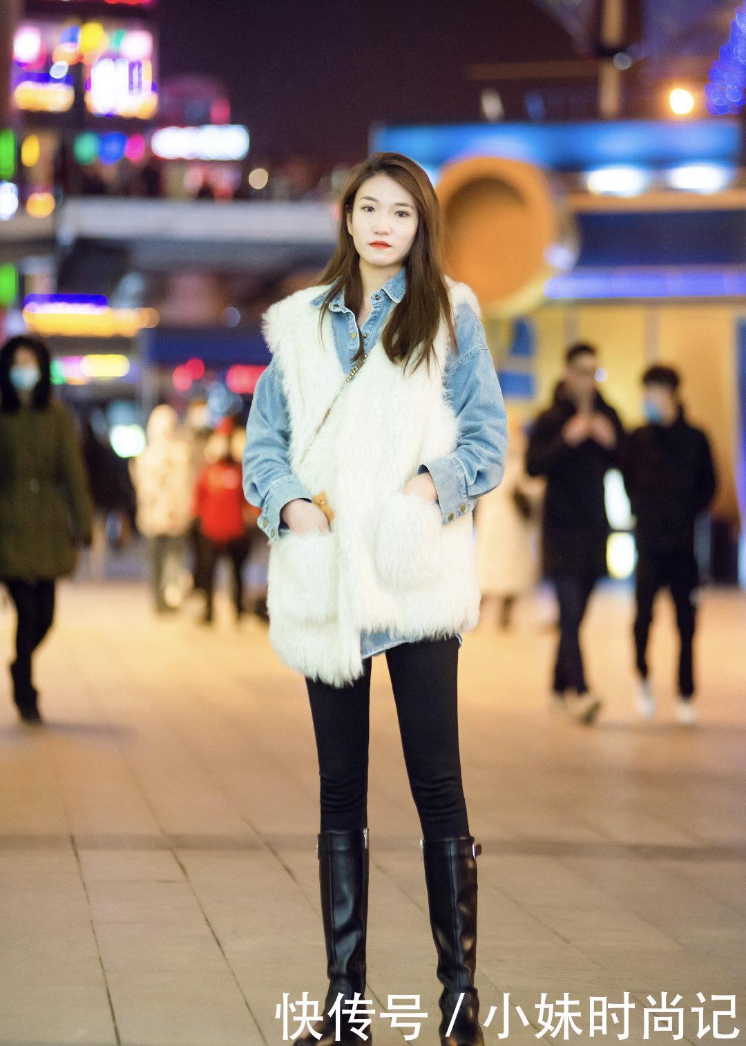 冬天怎么能少一双长靴呢, 看街拍下的女神如何驾驭, 你也可以很美