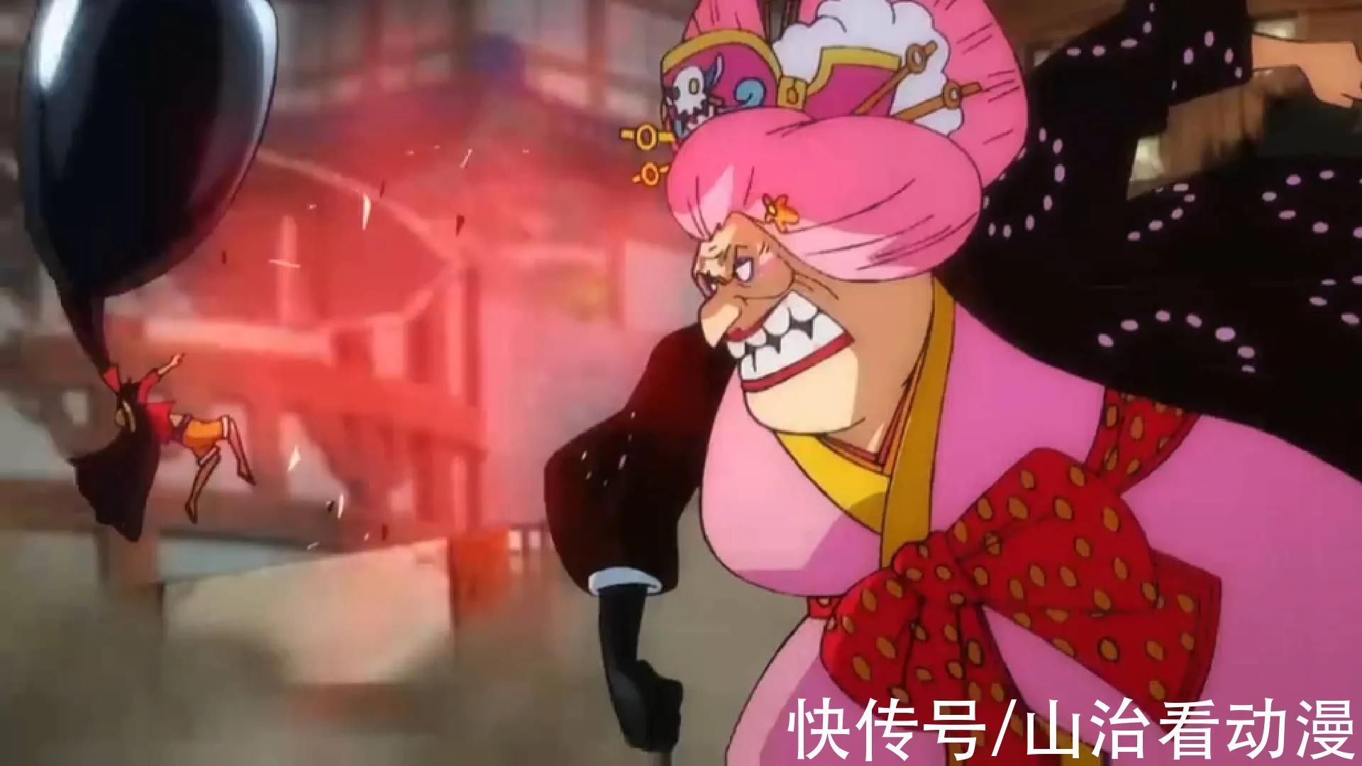 路飞|海贼王996集:路飞被大妈一拳击退,还被嘲讽,娜美恐吓宙斯