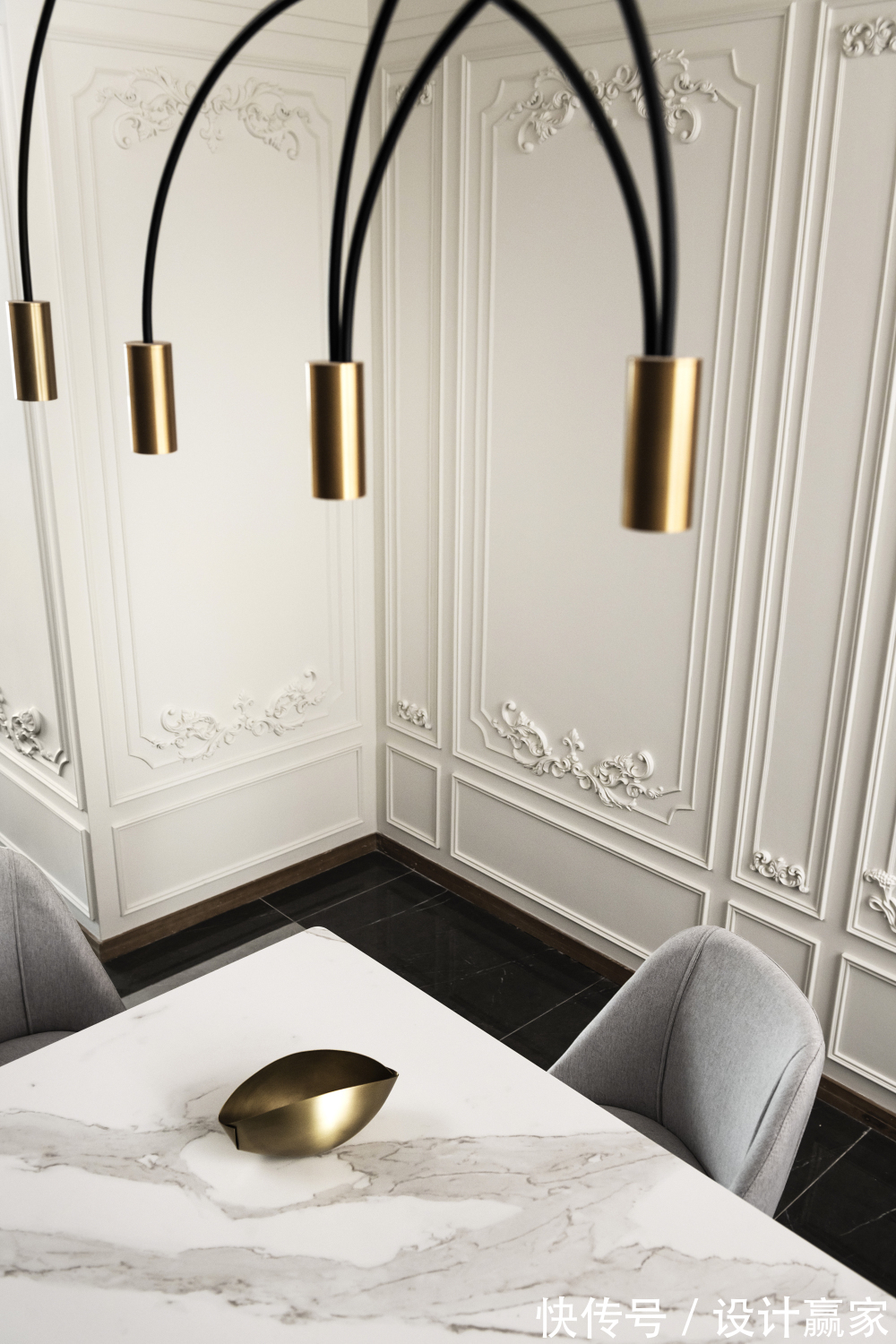 欧式|161㎡精致优雅四居，浪漫酒红+轻奢金，演绎欧式文艺范