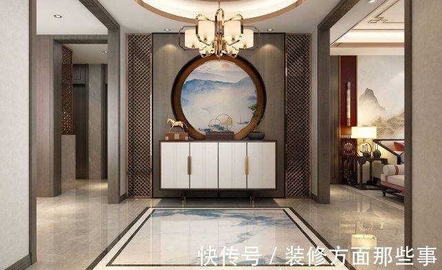 落落大方|175平中式风四居室,被中式之美包裹的客厅落落大方