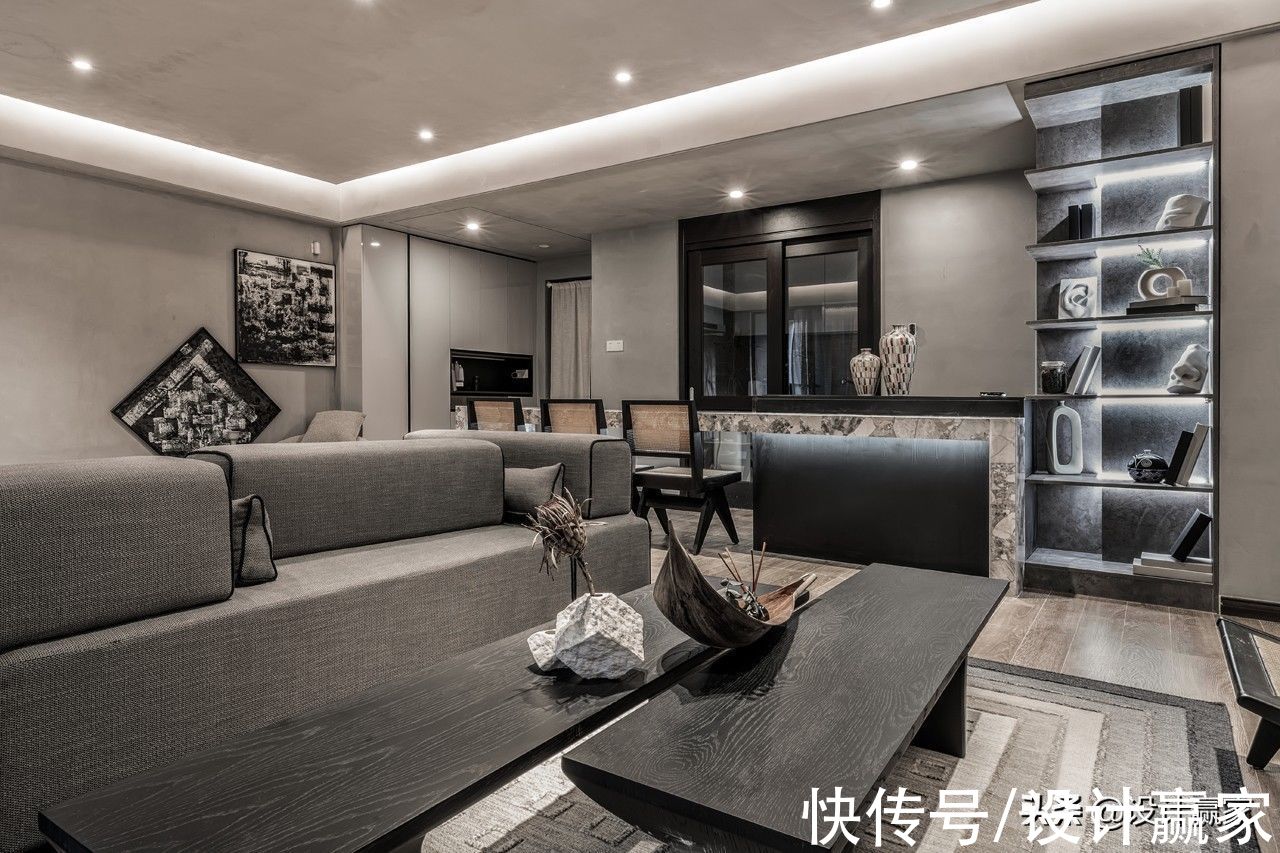 茶台|128㎡侘寂风平层，晒晒室内实拍图，美而高级，好让人羡慕