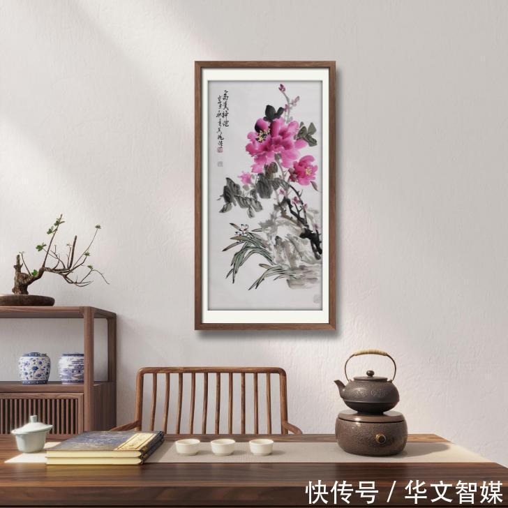 牡丹$家中挂画很讲究,挂上这幅画,助你富贵吉祥好运来