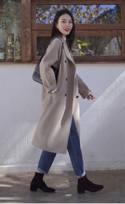 修饰|据说气质女生会爱上简约风,这样穿大衣,让你一整个冬天都很美