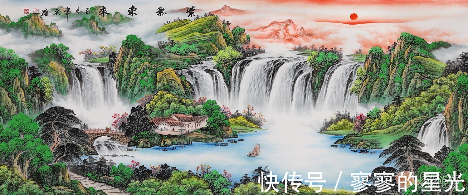 胜景！画家宋唐 笔墨画胜景 将人们代入到绝美仙境