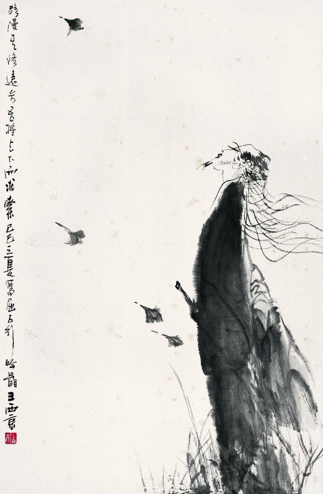 绘画作品@王西京的人物绘画作品,太有个性了!