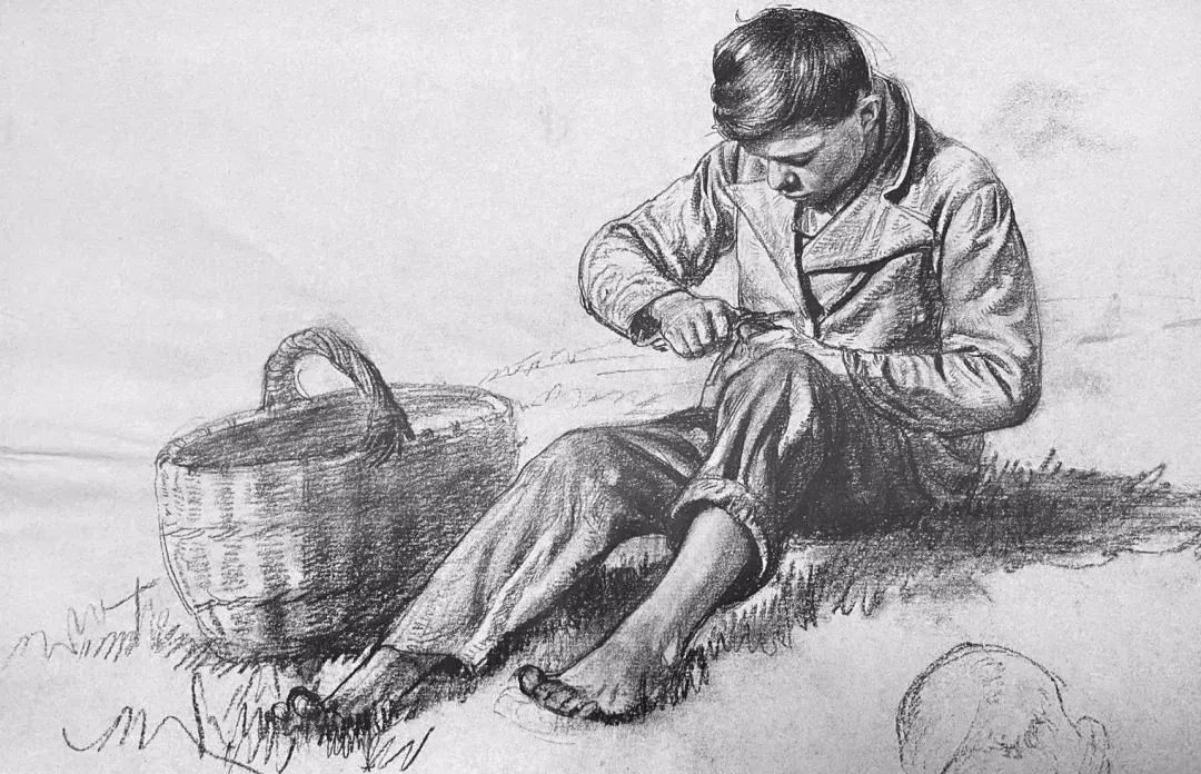 康斯坦丁$苏里科夫美术学院教授尼康. 索罗明速写作品