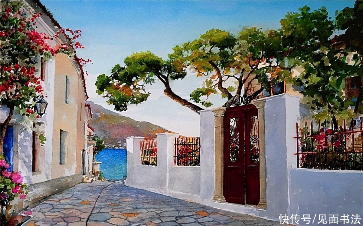 Zografos|Pantelis Zografos迷人的希腊风光水彩画