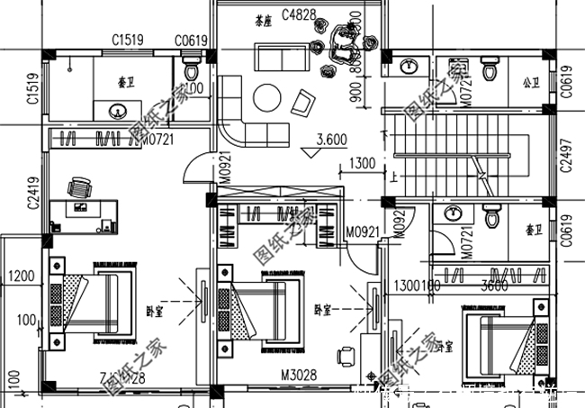 户型|150平米左右二层别墅设计图，农村别墅这样建，城市楼房一样好看