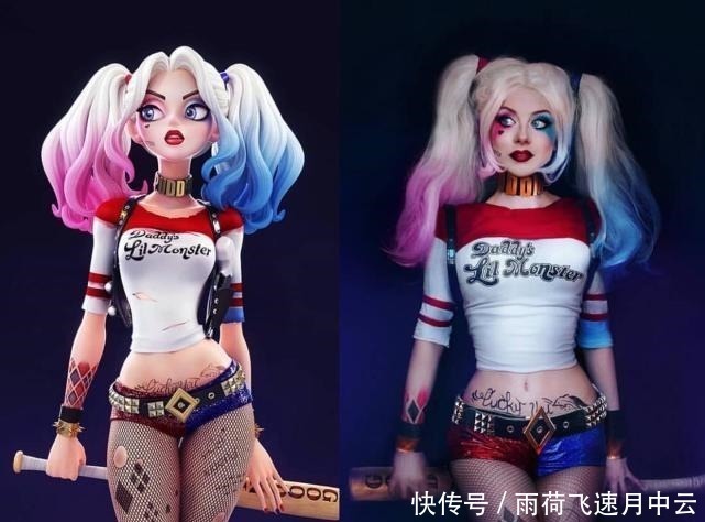 小丑女|外国美女与阿姨玩转Cosplay,颜值再高、也不及阿姨一个反派眼神