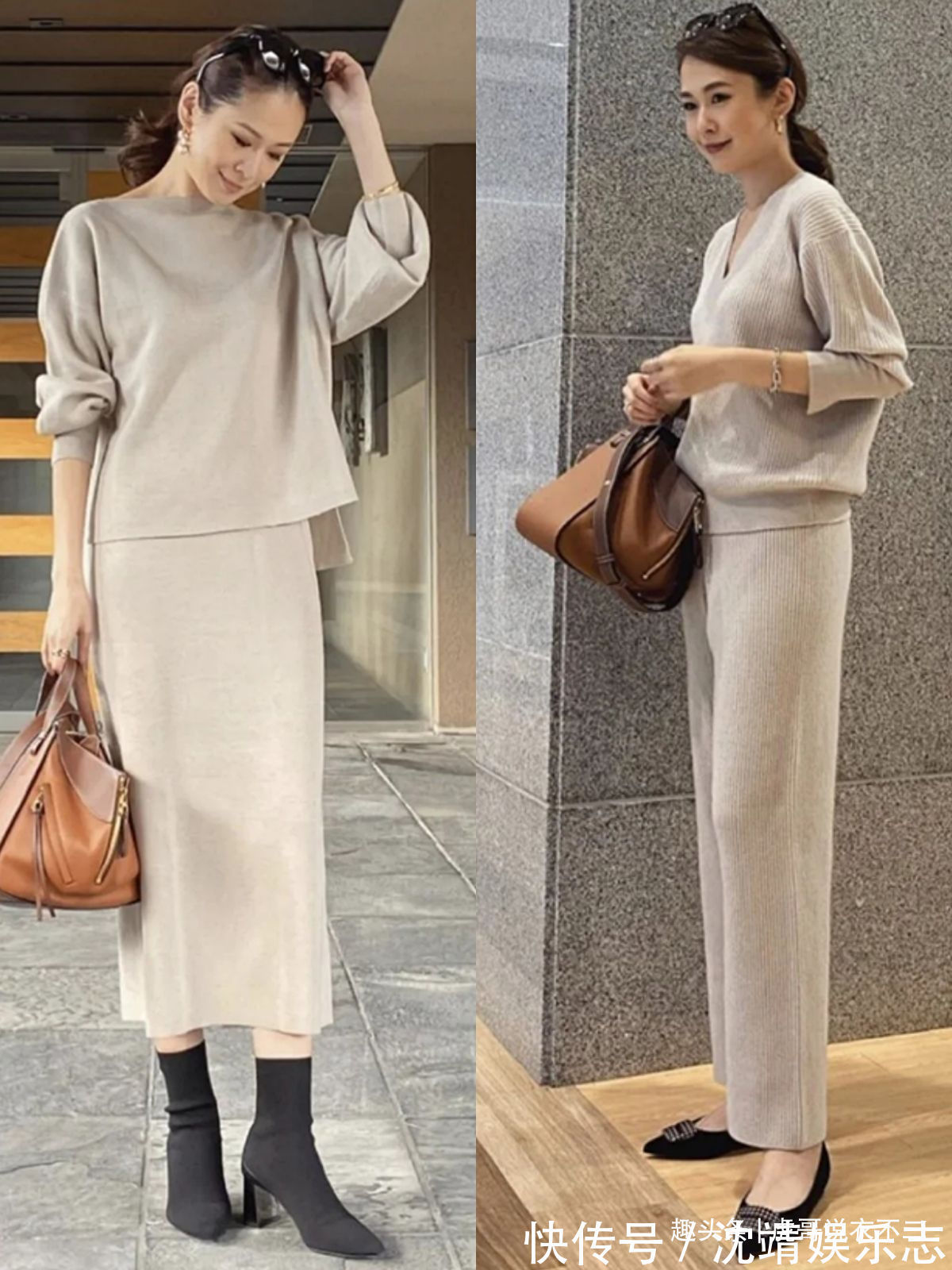 高跟鞋 “烟管裤”怎么搭才时髦日本50岁博主的搭配思路,优雅又高级