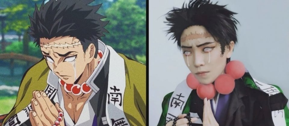 阿柒|鬼灭之刃COS:祢豆子惹人怜爱,伊之助肌肉感十足,漫迷们裂开了