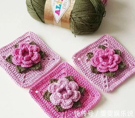 diy！见过这些钩花，你就知道立体钩花有多美！会钩花的织女太了不起