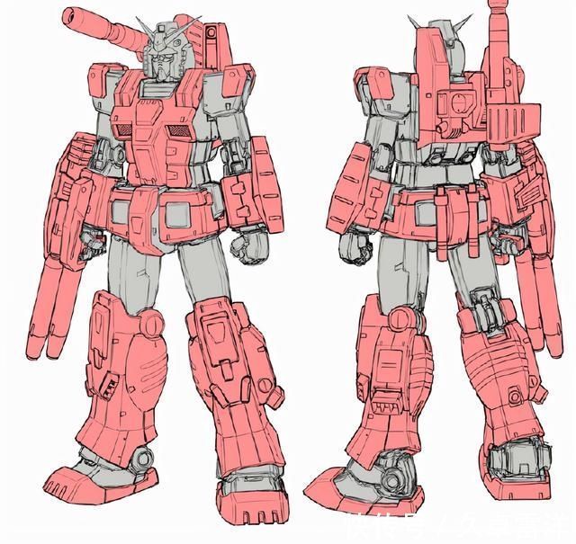 画稿|机动战士高达多种配色,78高达、钢加农、吉姆画稿
