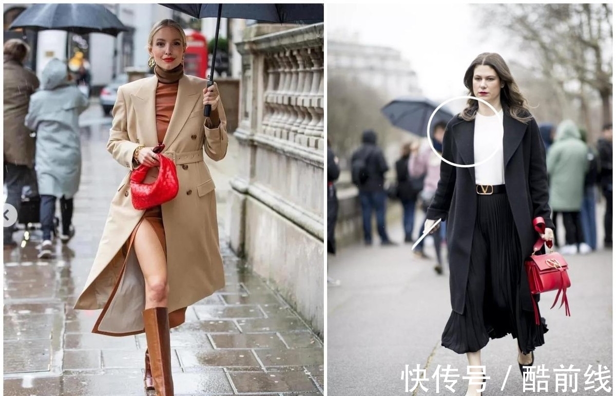 大衣 今年裙子流行“穿长不穿短”,遮肉显高抬气质,尤其配大衣,真美
