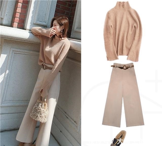 穿搭|不会搭配衣服看这里!12套高领毛衣冬天衣橱必备,照着穿就对了