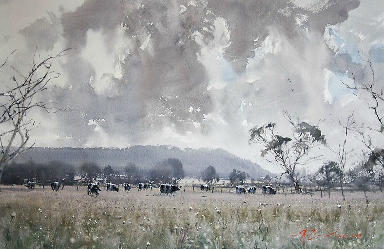 艺术家@雾里看花,澳大利亚水彩艺术家科维奇的作品,很是美!