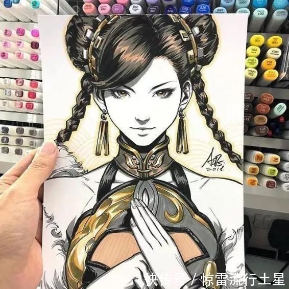 魔卡少女樱|马克笔手绘动漫人物,你能不能从艺术家的画里找到童年!