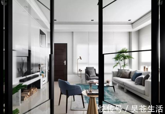 餐厨|90平两室新房,精致的黑白灰空间,餐厨一体+岛台,处处是惊喜