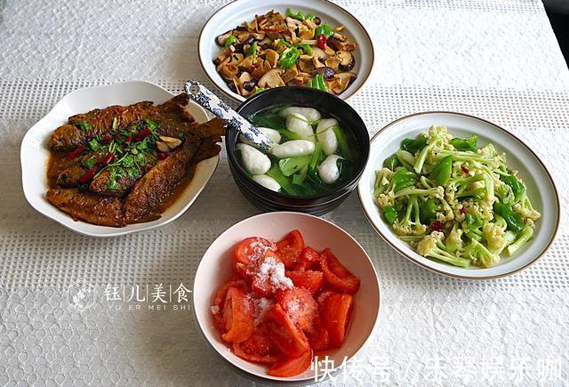 鱼丸|苏北一家四口的午餐火了，4菜1汤，营养又美味，网友被馋到流口水