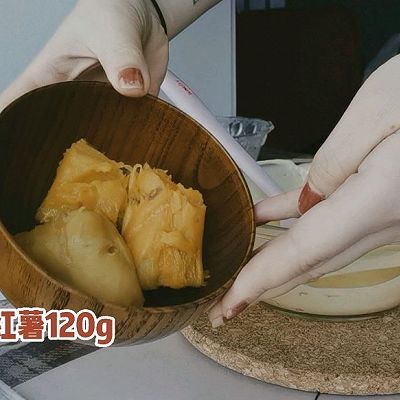 水浴法|红薯半熟芝士蛋糕