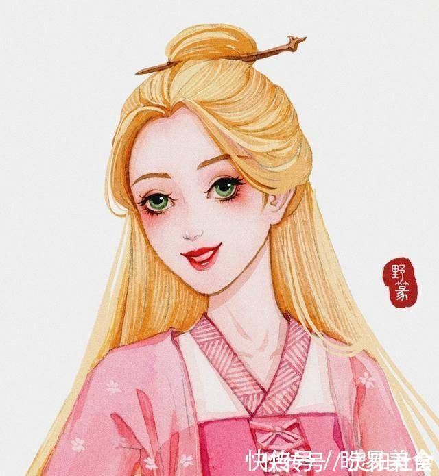 艾莎公主|迪士尼公主穿上汉服,艾莎公主超帅气,白雪公主可爱又俏皮
