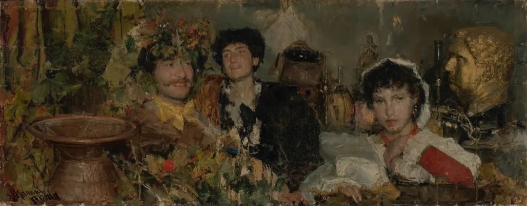 十九世纪!十九世纪意大利现实主义画家曼奇尼