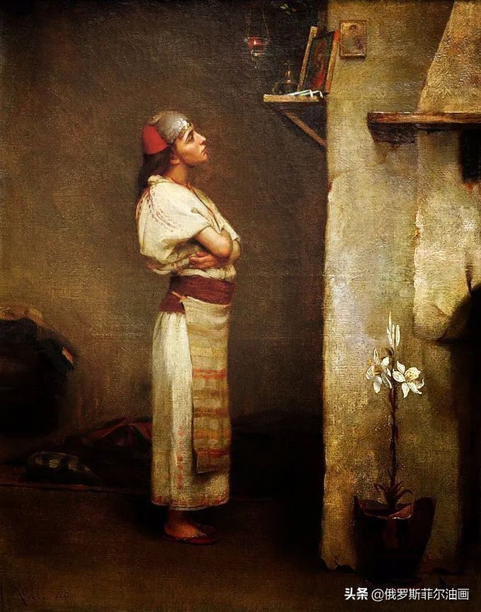 拉利@微妙而动人的油画，他画出了东方浪漫的神秘主义