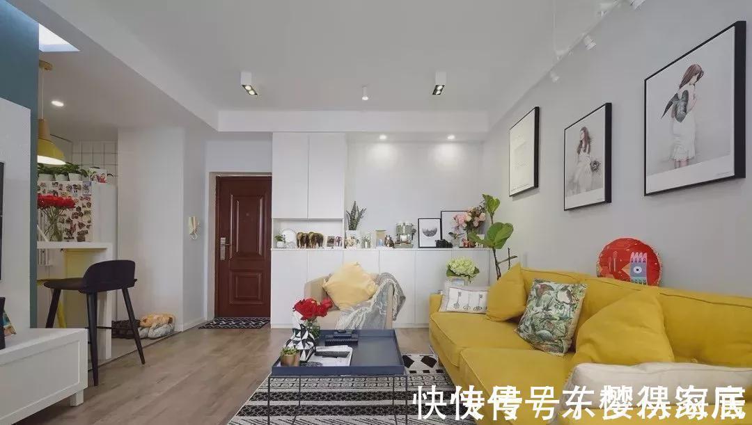 港湾|64㎡北欧小户型,轻松、悠闲的小窝,是每个人心中最温暖的港湾