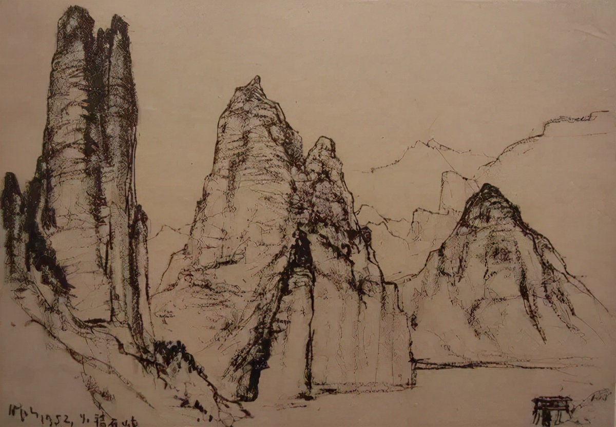 画稿!吴作人吴老先生画稿