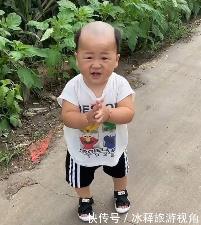 新发型|爸爸给宝宝理的发型太“成熟”,妈妈无语,网友广坤,是你吗