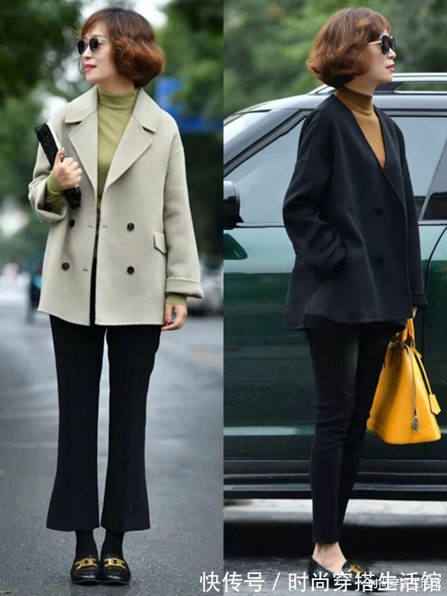 白裤子|这才是50岁该有的冬季打扮,不装嫩、不老气,轻松穿出气质美