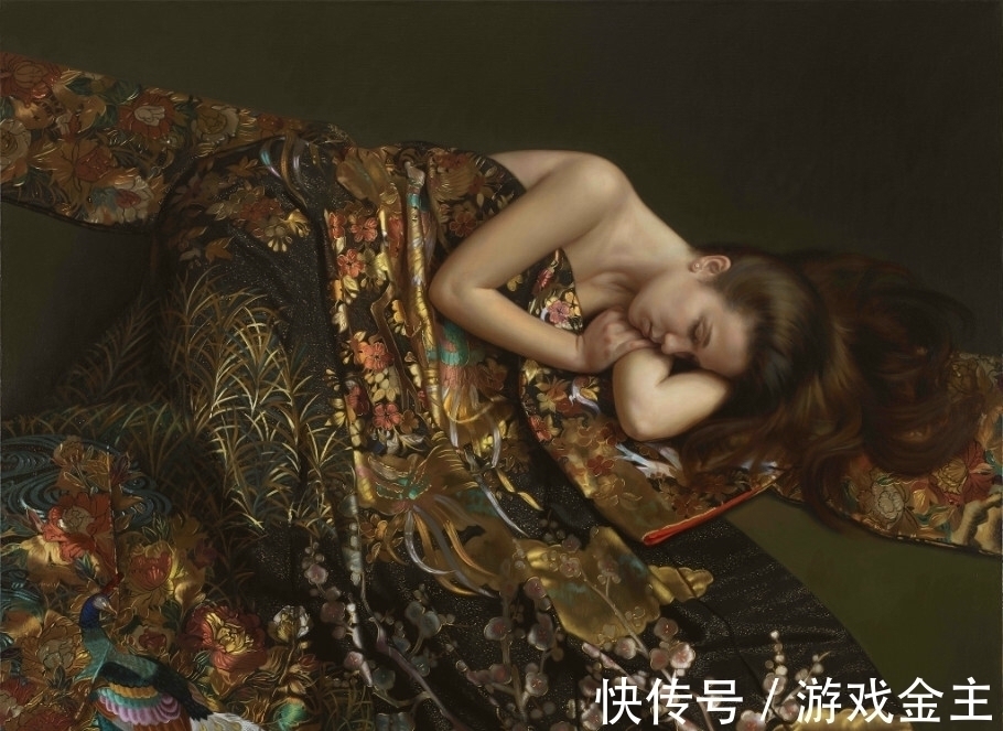 显微镜!威尔逊笔下娇柔性感的睡美人——比照片还逼真超写实油画