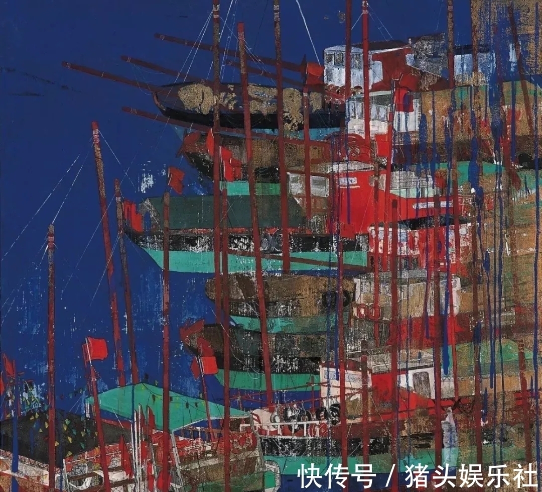 山水画!频频入选全国中国画展的女画家|张云龙重彩山水画