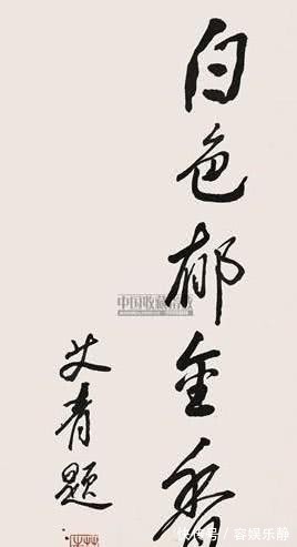 艾老@大诗人艾青书法功底深厚,气韵非凡,令人佩服,专家也羡慕