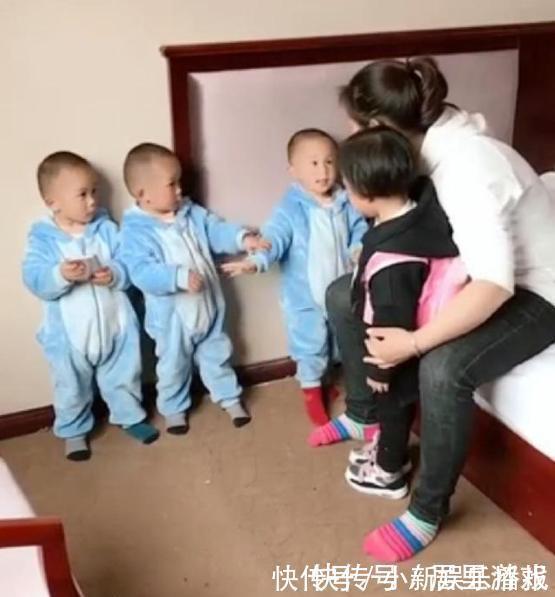 三胞胎|三胞胎合伙欺负小姨,宝妈赶来后问是谁打的,宝宝们马上窝里反了